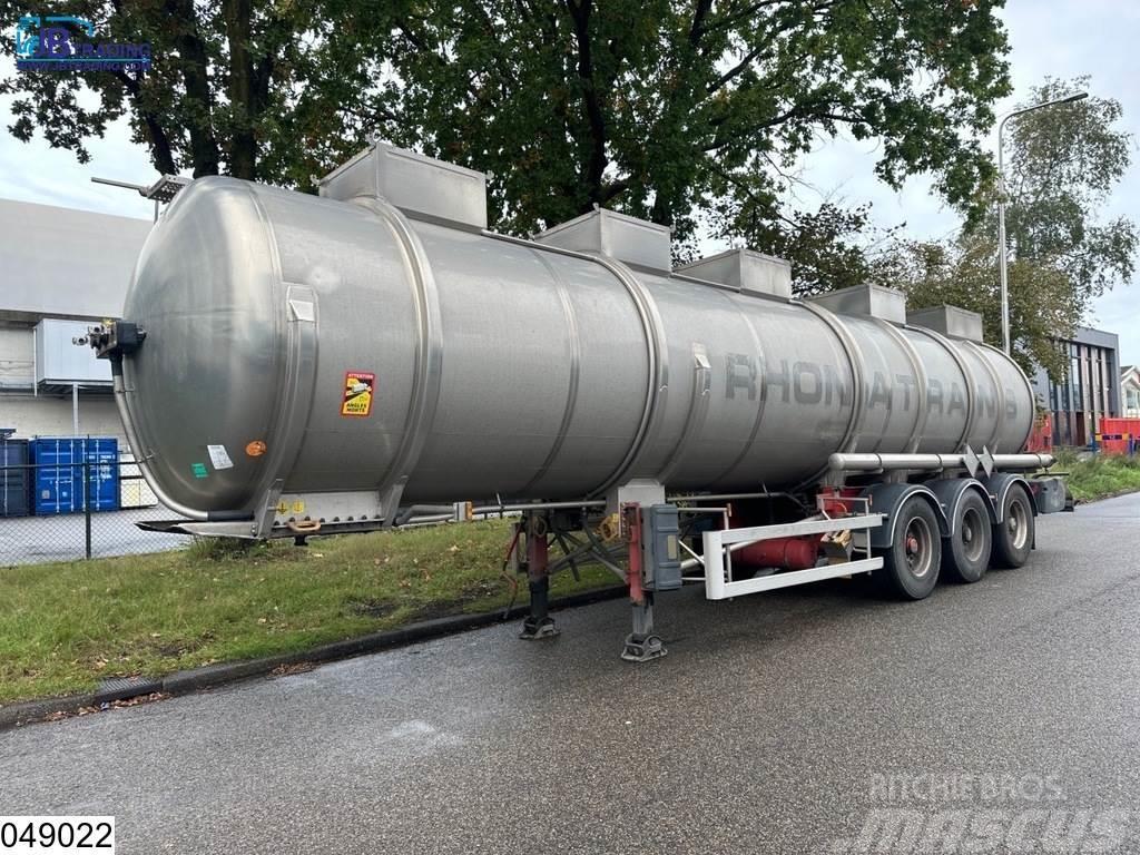 Magyar Chemie 34500 Liter, RVS tank, 1 Compartment Cisternos puspriekabės