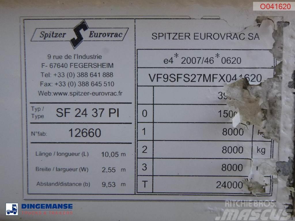 Spitzer Powder tank alu 37 m3 Cisternos puspriekabės