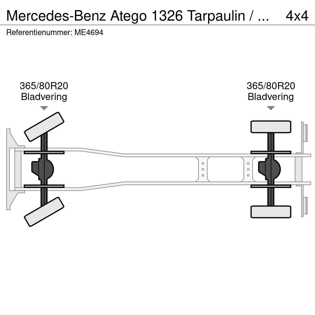Mercedes-Benz Atego 1326 Tarpaulin / Canvas Box Truck Gaisrinės