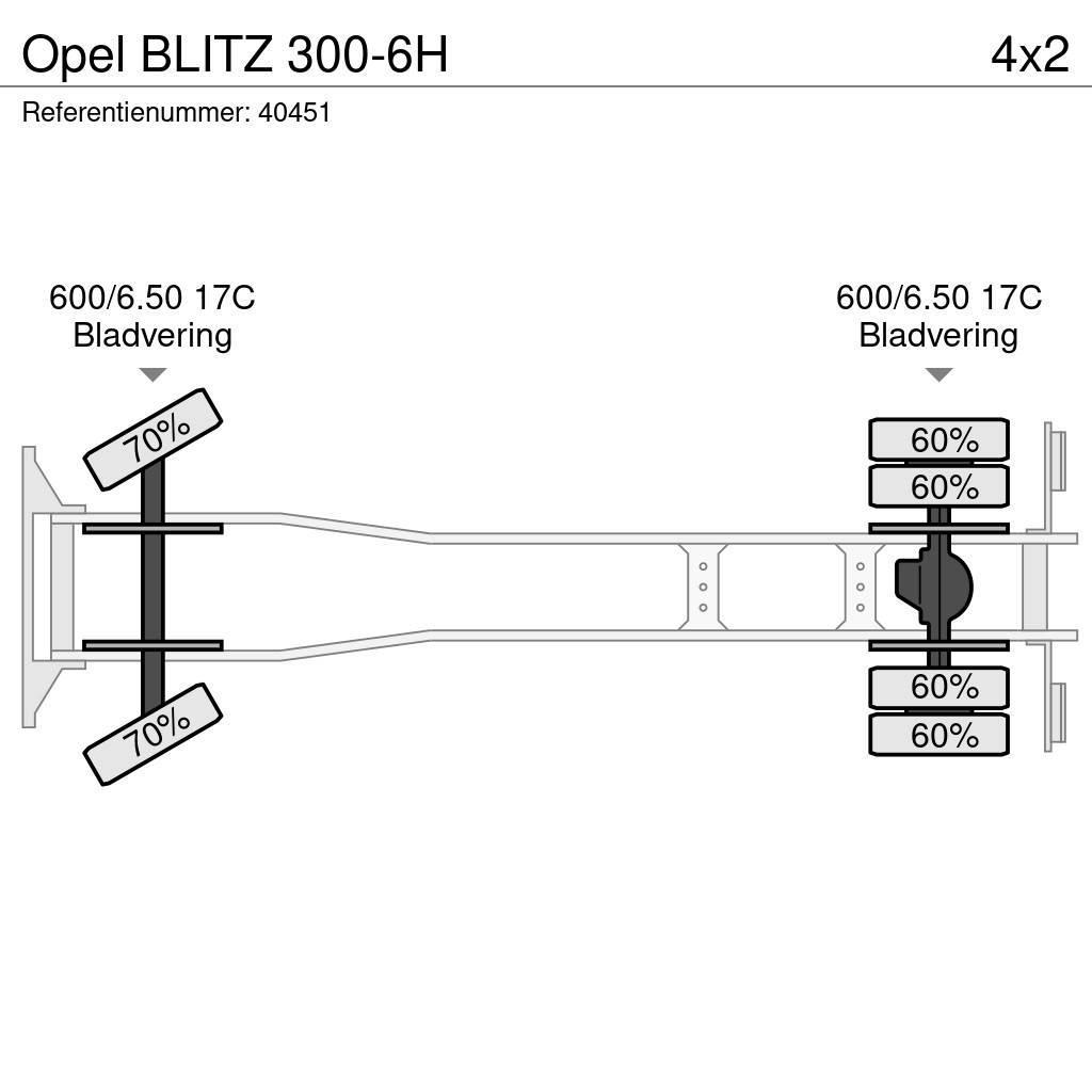 Opel BLITZ 300-6H Platformos/ Pakrovimas iš šono