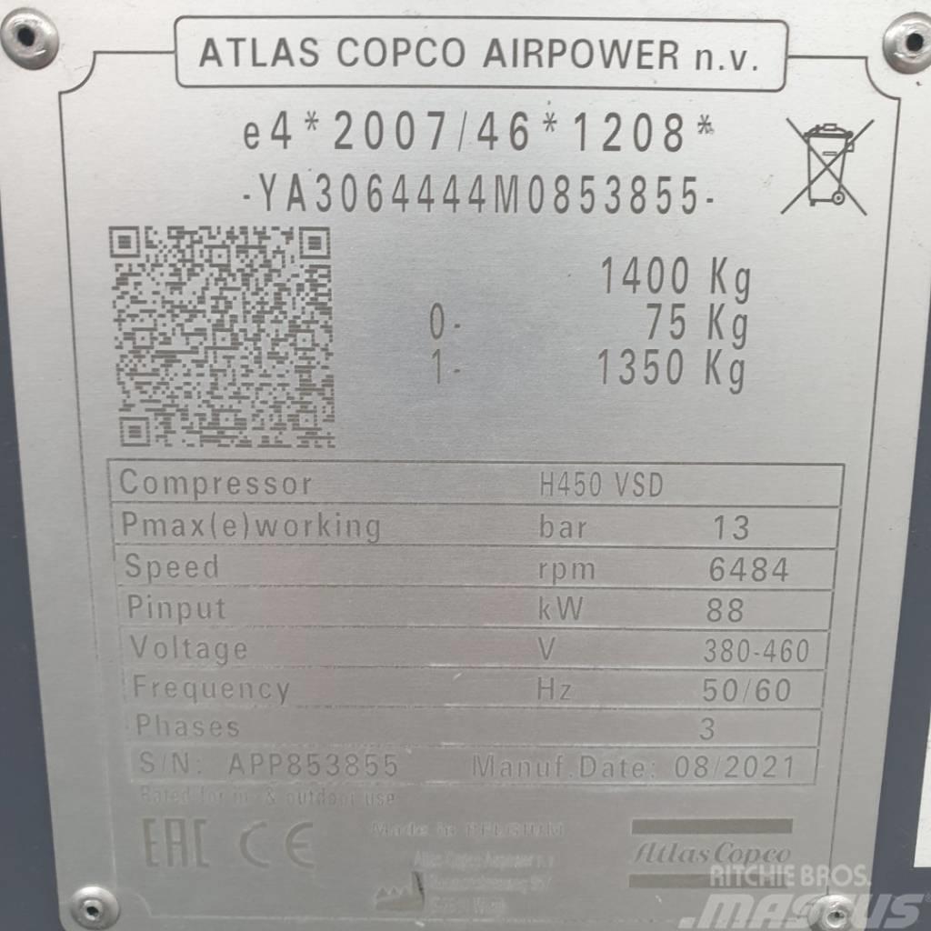 Atlas Copco E-Air H450 VSD Kompresoriai