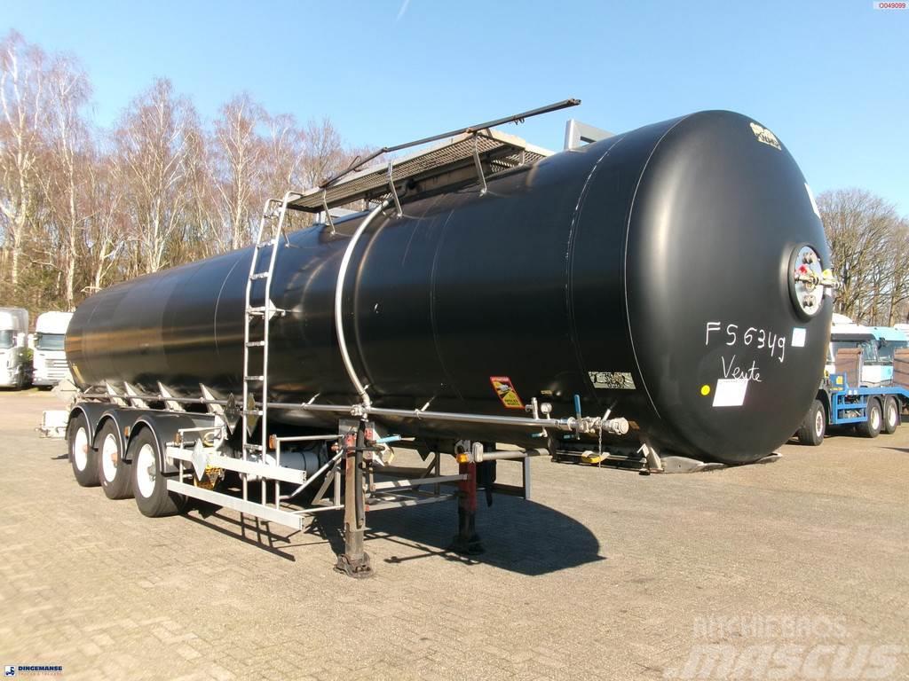 Magyar Bitumen tank inox 32 m3 / 1 comp + ADR Cisternos puspriekabės