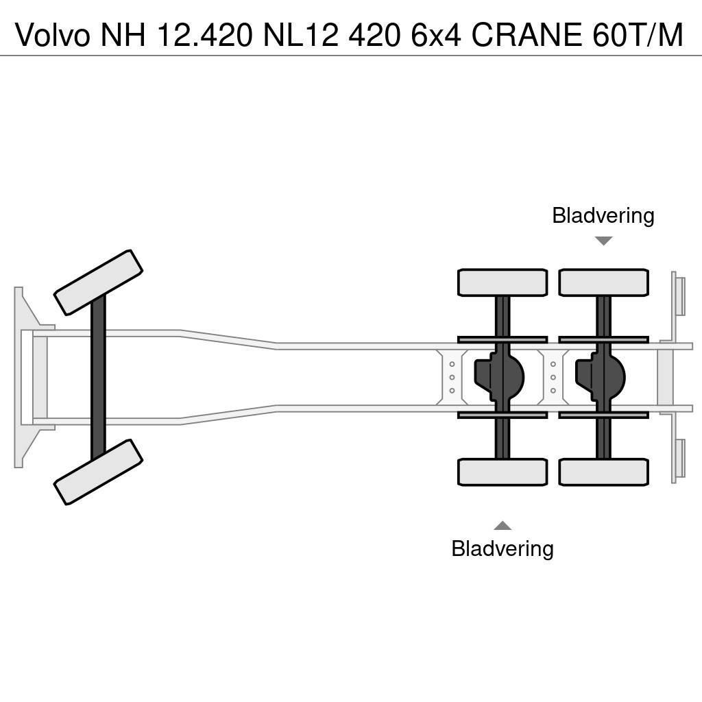 Volvo NH 12.420 NL12 420 6x4 CRANE 60T/M Visureigiai kranai