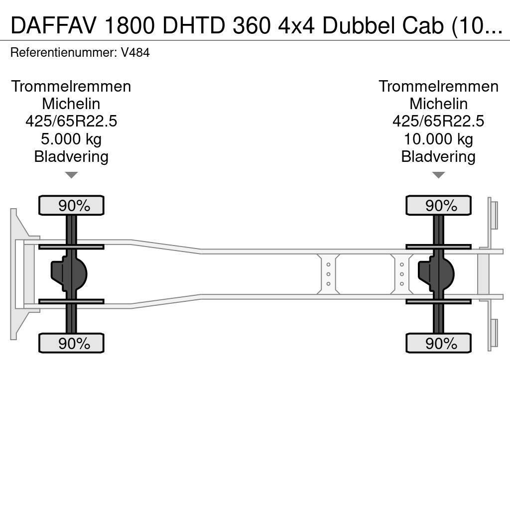 DAF FAV 1800 DHTD 360 4x4 Dubbel Cab (10 pers) Ziegler Gaisrinės
