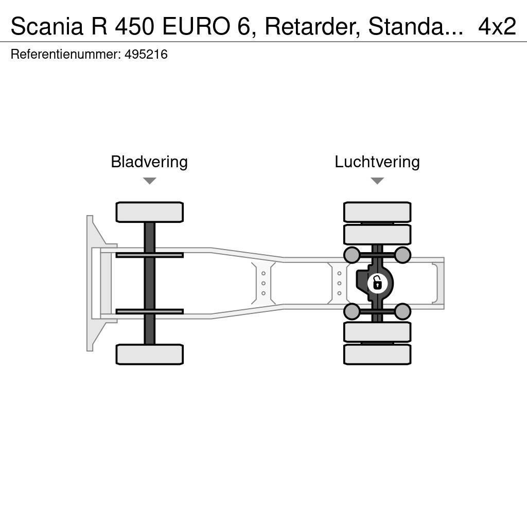 Scania R 450 EURO 6, Retarder, Standairco Naudoti vilkikai