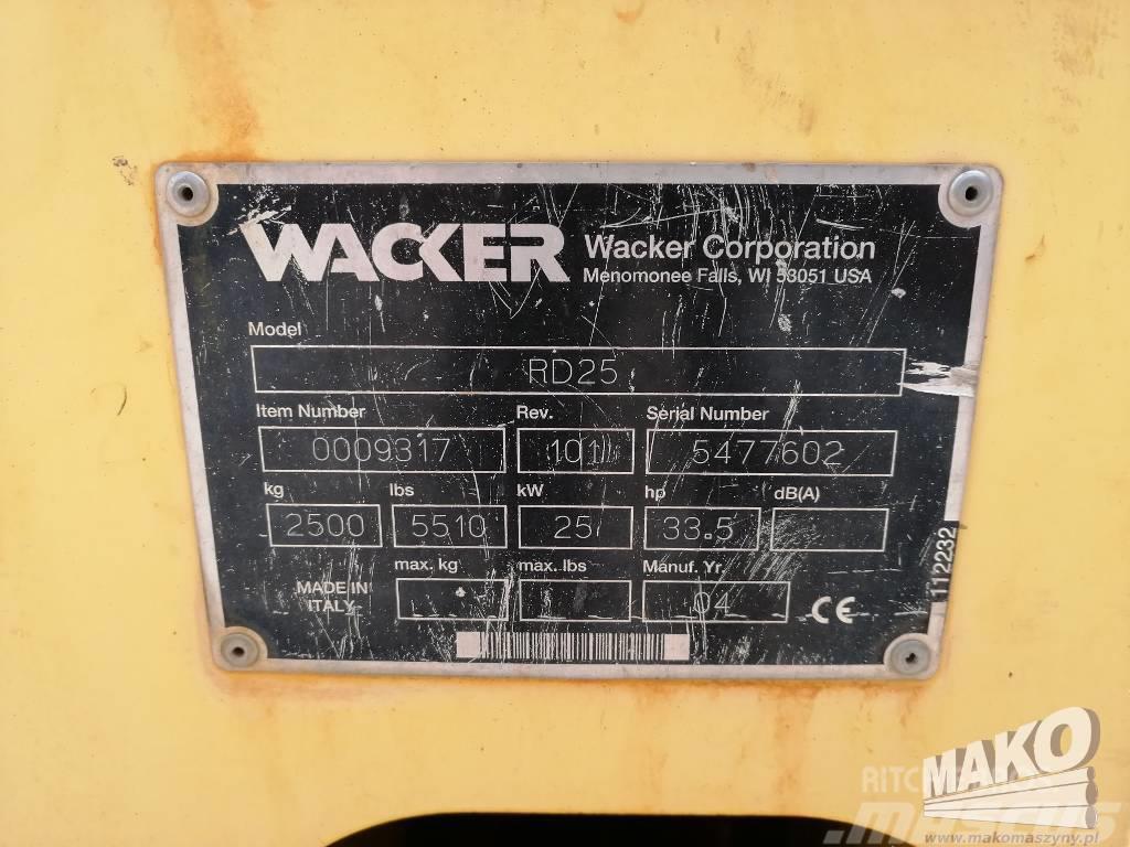 Wacker RD25 Porinių būgnų volai