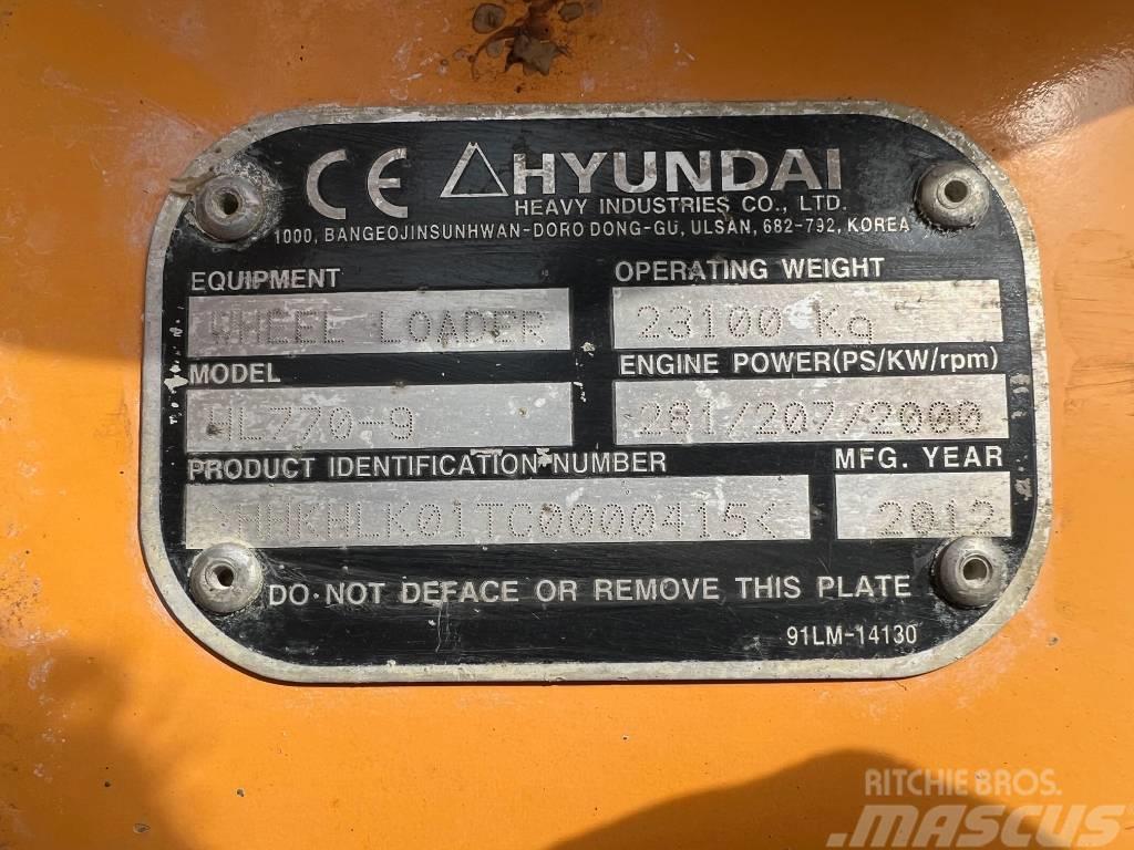 Hyundai HL 770-9 Naudoti ratiniai krautuvai