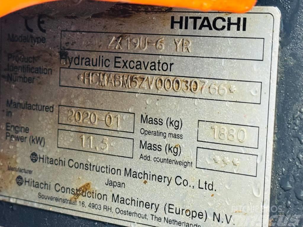 Hitachi ZX 19 U-6 YR Mini ekskavatoriai < 7 t