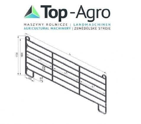 Top-Agro Partition wall door or panel HAP 240 NEW! Gyvulių šėrimo įranga