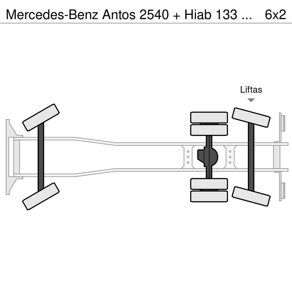 Mercedes-Benz Antos 2540 + Hiab 133 K Pro Hipro Visureigiai kranai