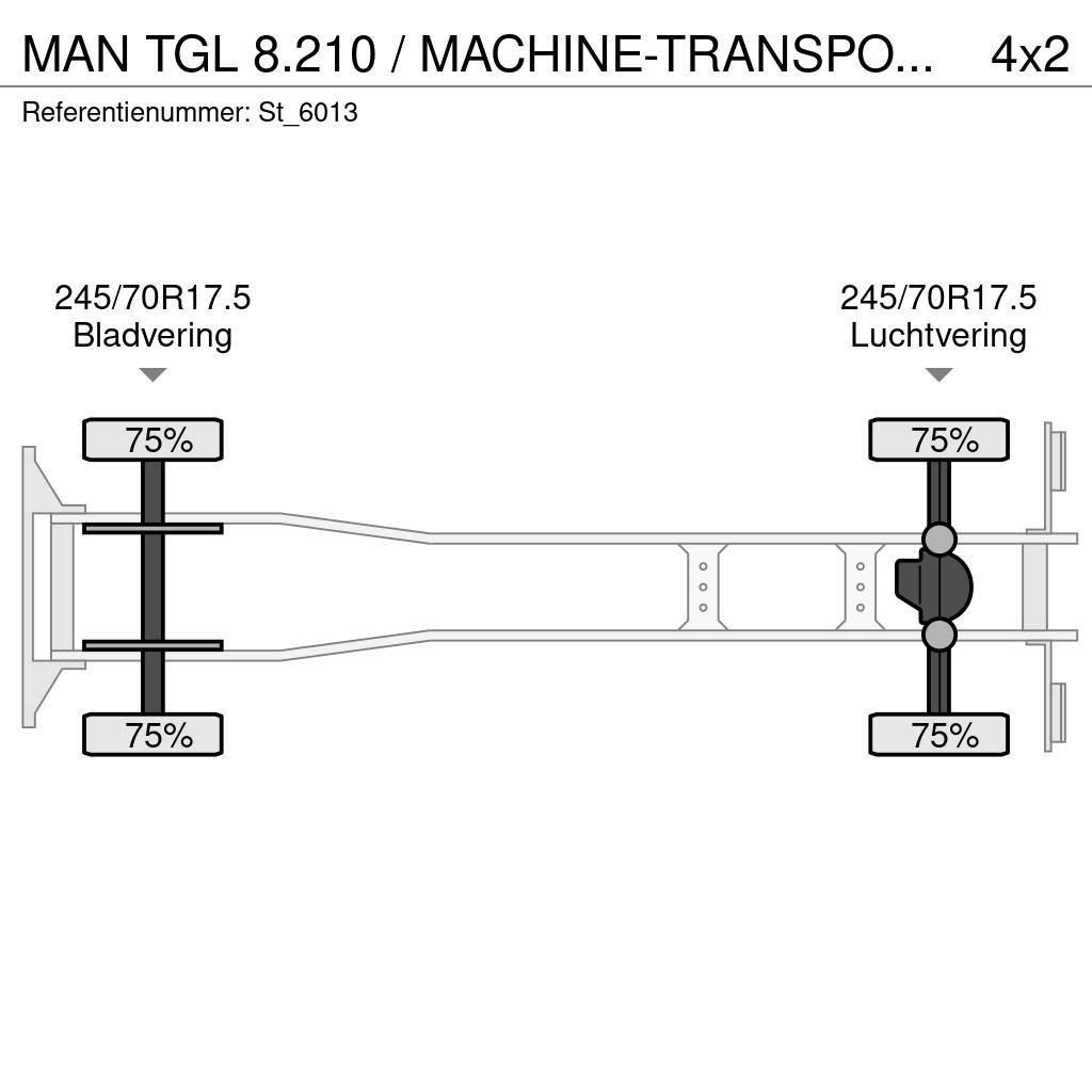 MAN TGL 8.210 / MACHINE-TRANSPORT / OPRIJ-WAGEN / AIRC Autovežiai