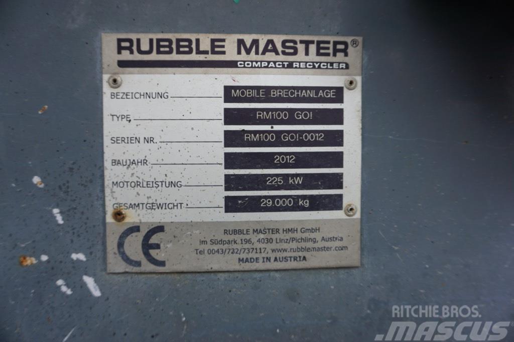 Rubble Master RM 100GO! Mobilūs smulkintuvai