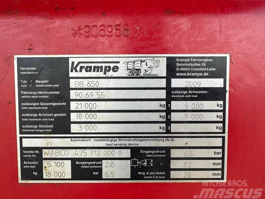 Krampe Big Body 650 Remorca Kitos priekabos