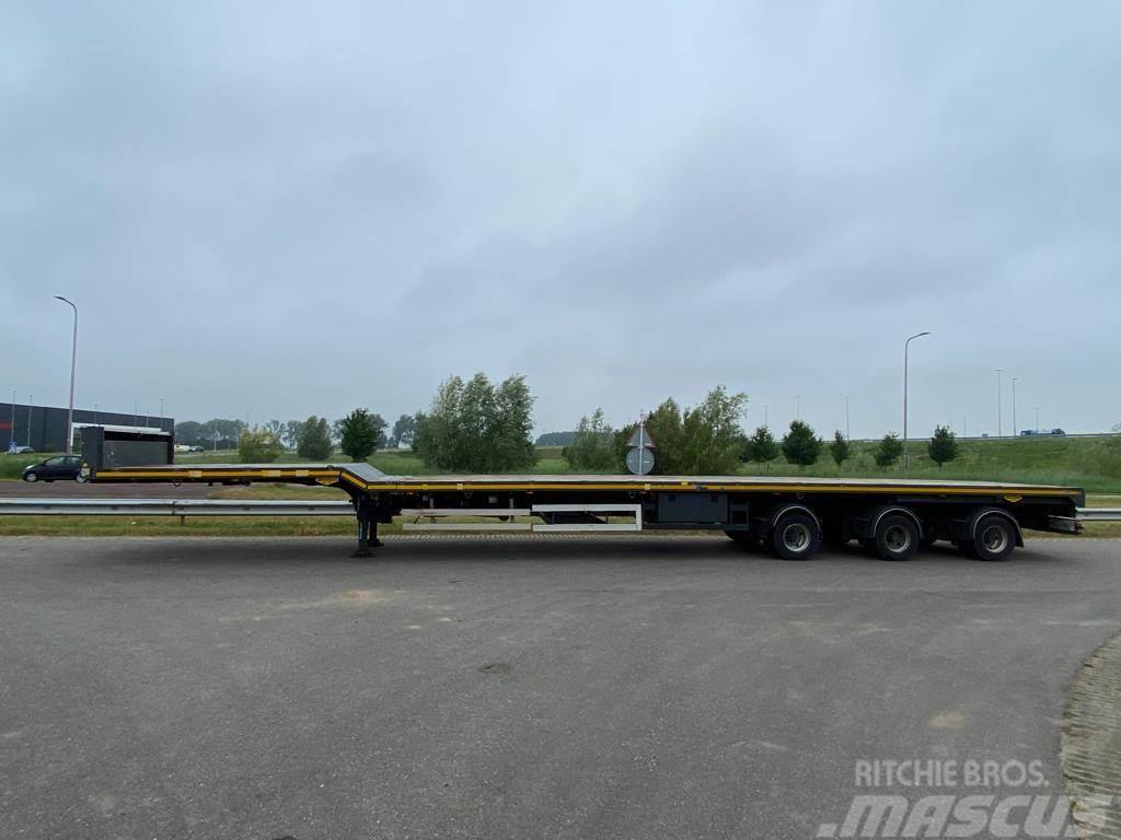 Broshuis 5 AOU-68/3-15 trailer 3 x extendable Windmill Tran Bortinių sunkvežimių priekabos su nuleidžiamais bortais