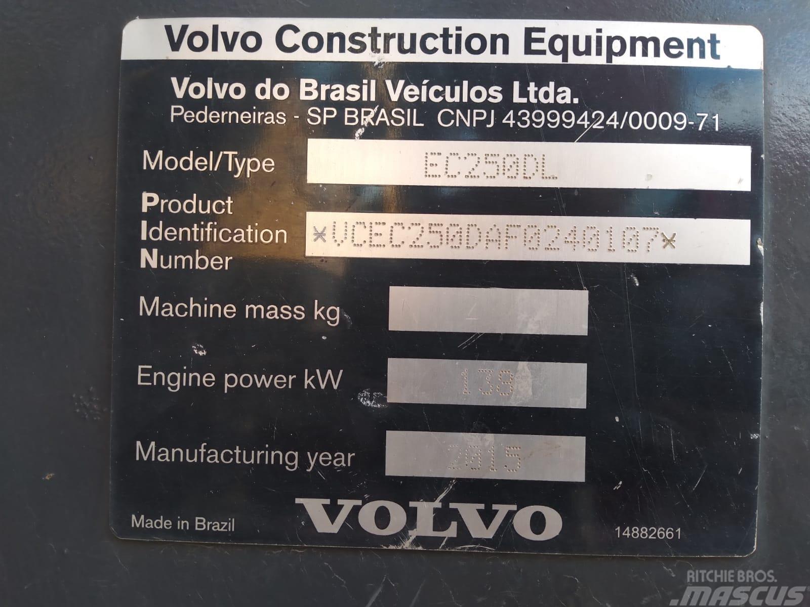 Volvo EC 250 D L Vikšriniai ekskavatoriai