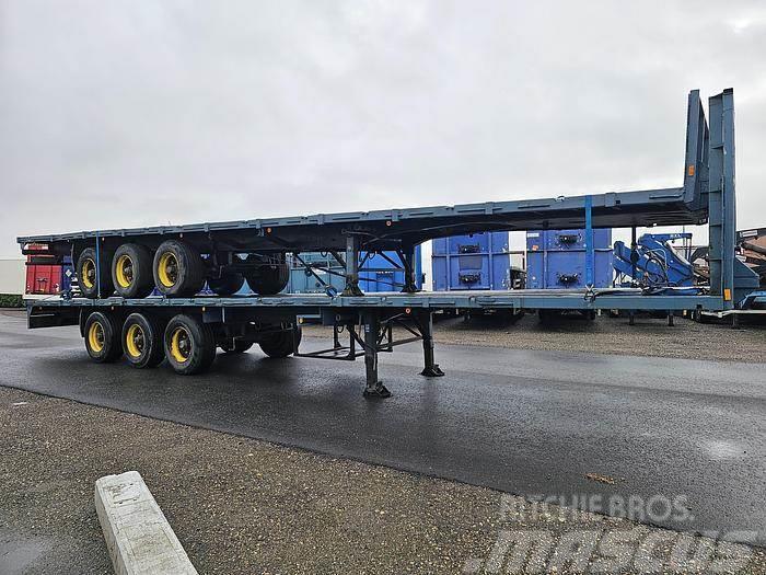 Groenewegen dro 12.27 | heavy duty | steel suspensioned | drum Bortinių sunkvežimių priekabos su nuleidžiamais bortais