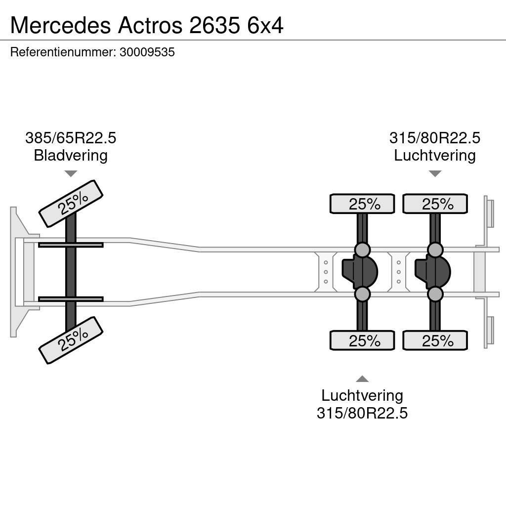 Mercedes-Benz Actros 2635 6x4 Važiuoklė su kabina