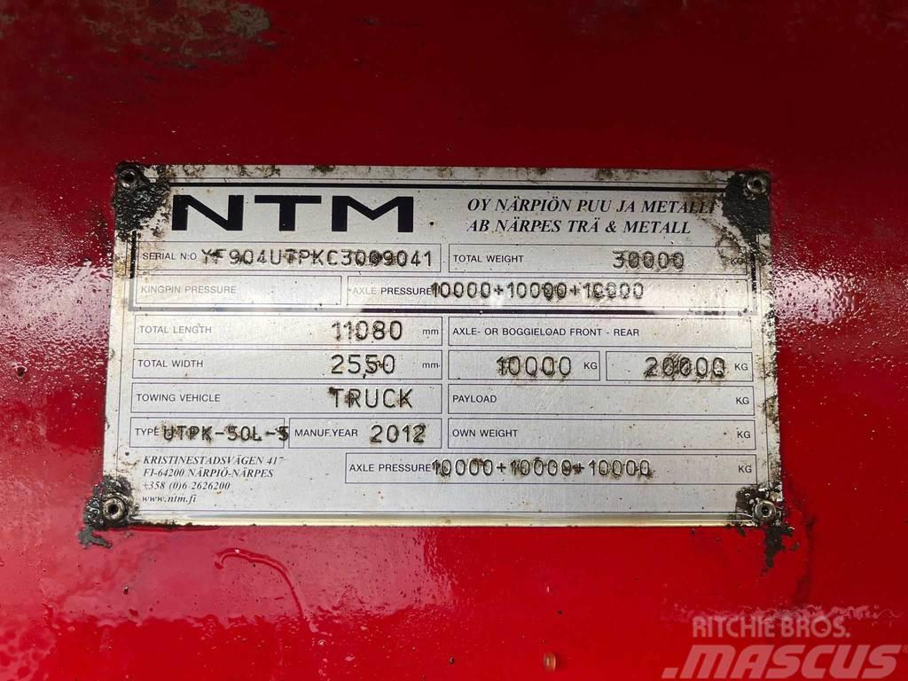 NTM UTPK-50L-5 BOX L=8525 mm Savivartės priekabos