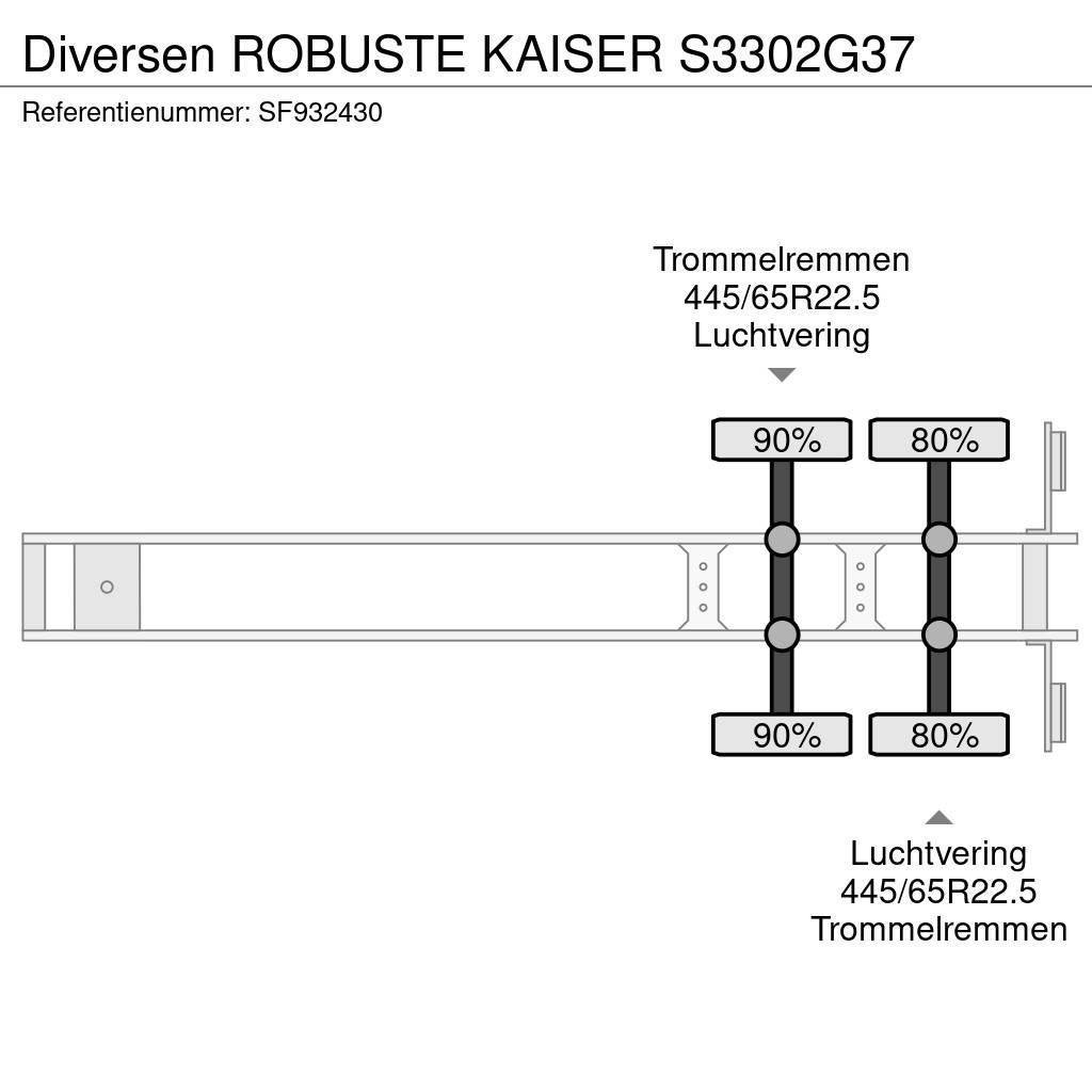 Robuste Kaiser S3302G37 Savivartės puspriekabės