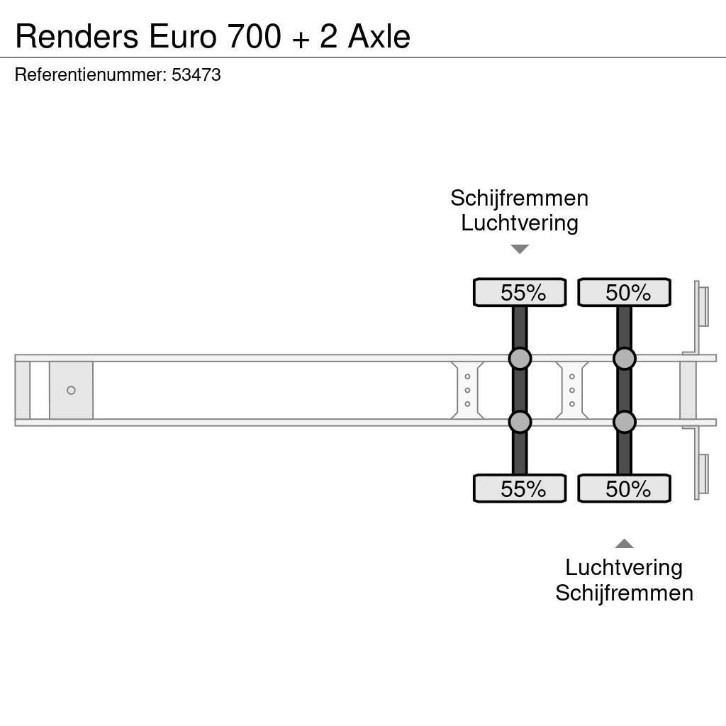 Renders Euro 700 + 2 Axle Konteinerių puspriekabės