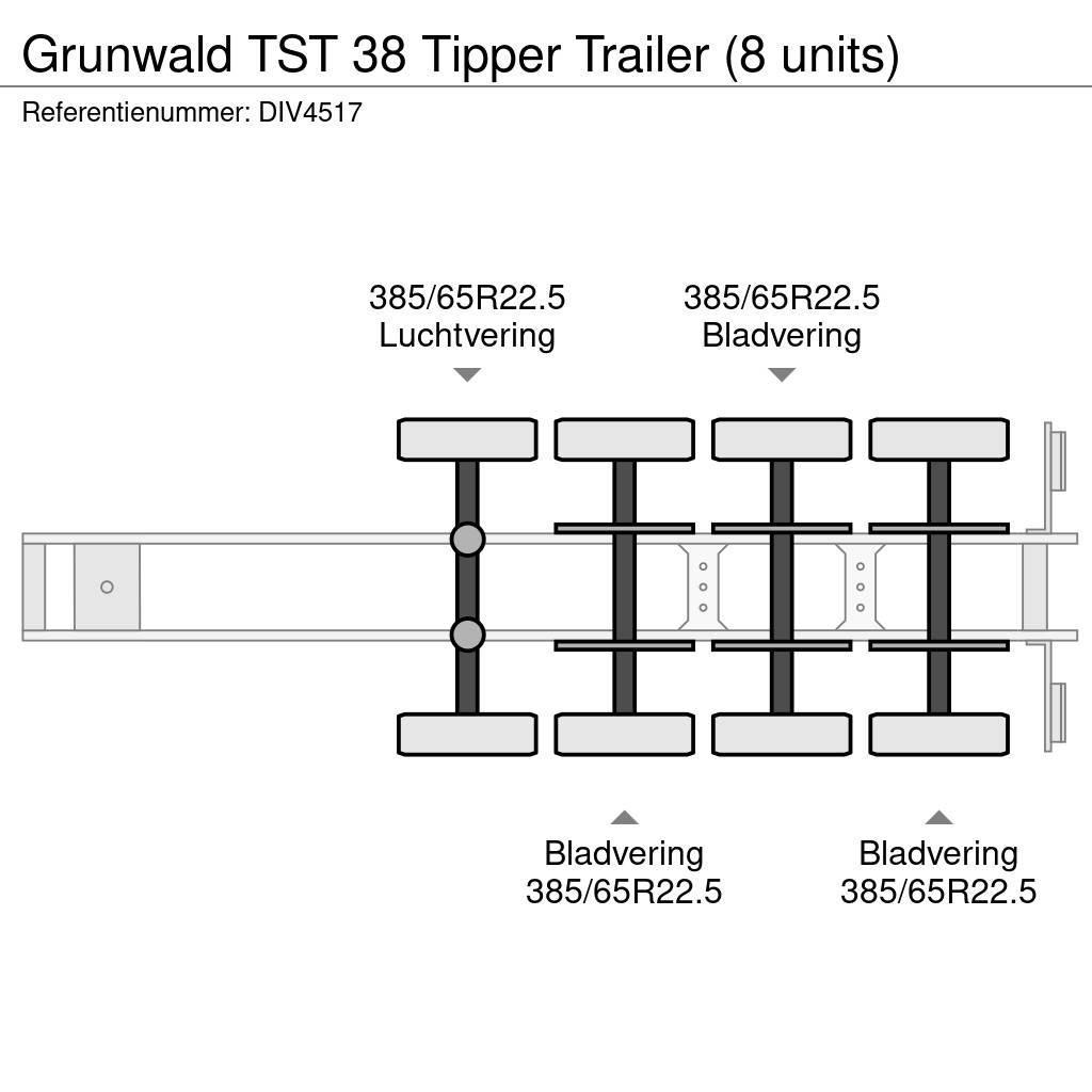 Grunwald TST 38 Tipper Trailer (8 units) Savivartės puspriekabės