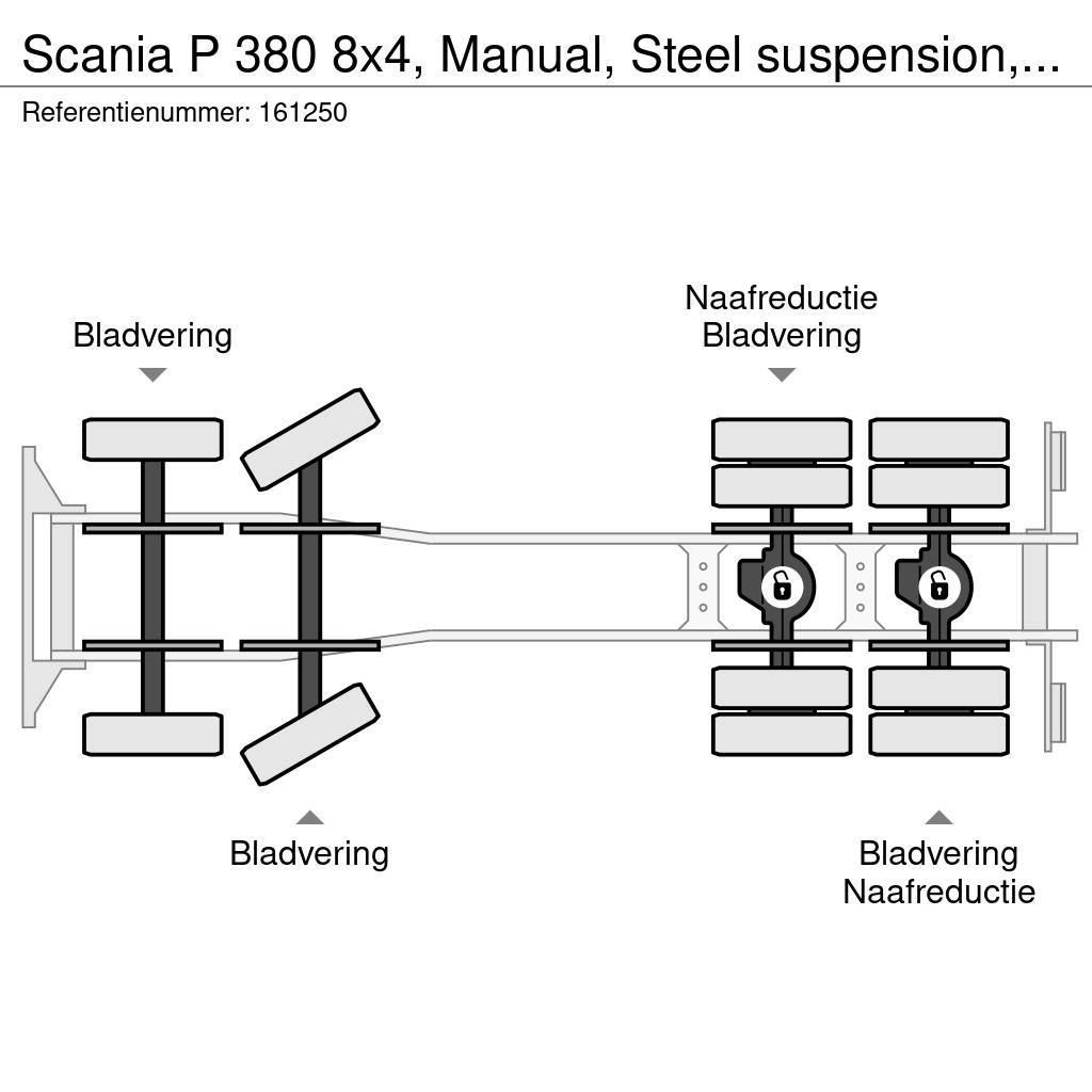 Scania P 380 8x4, Manual, Steel suspension, Liebherr, 9 M Betonvežiai