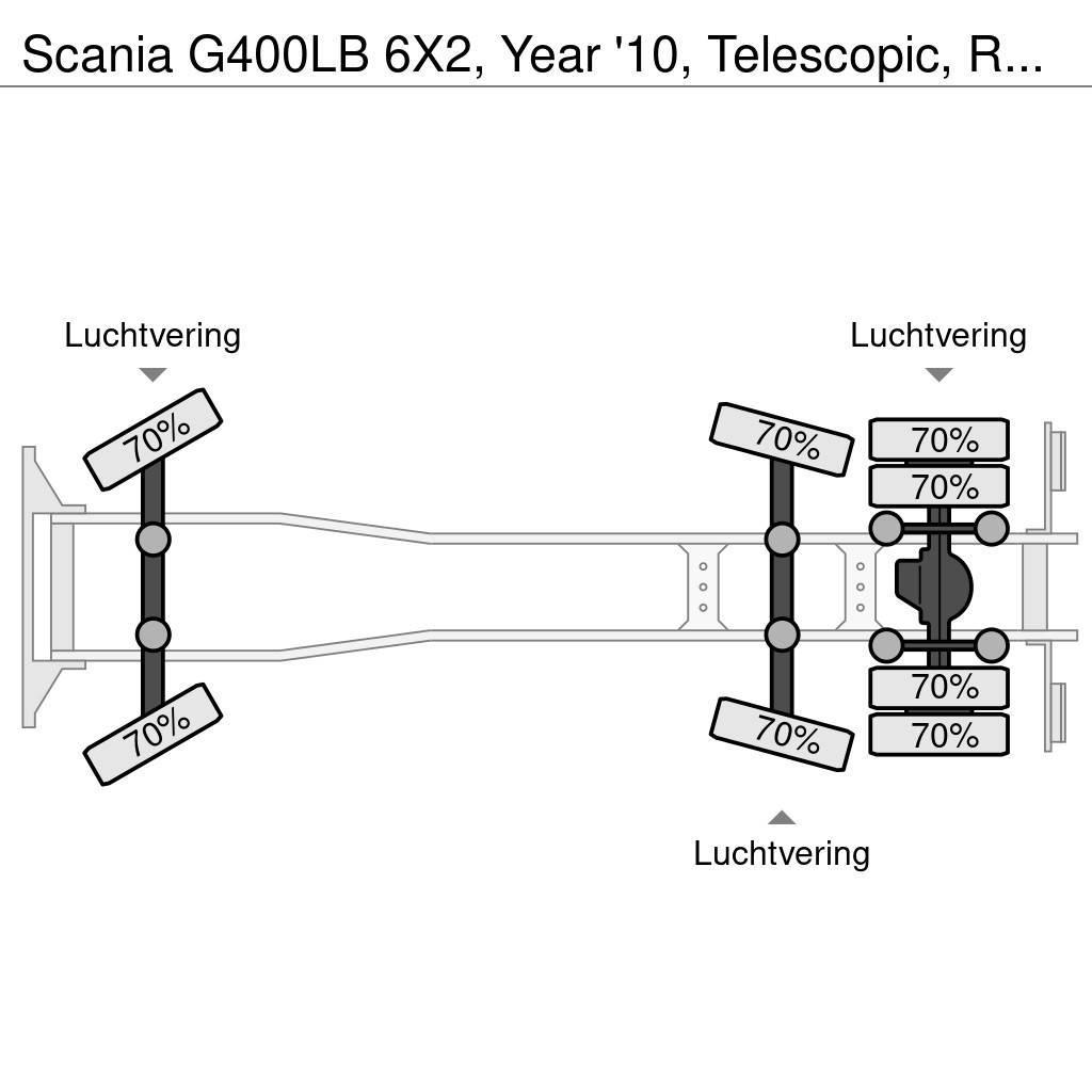 Scania G400LB 6X2, Year '10, Telescopic, Remote control! Savivarčiai