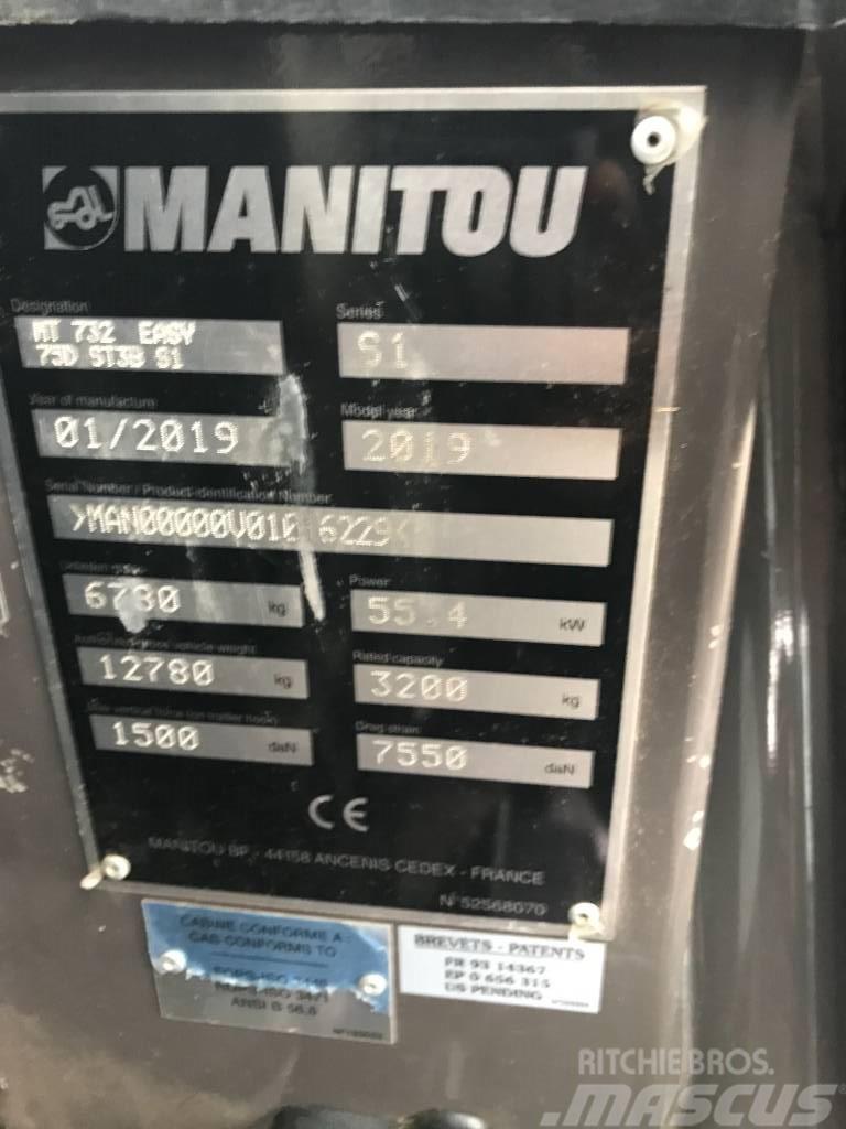 Manitou MT 732 EASY 75HP Teleskopiniai krautuvai