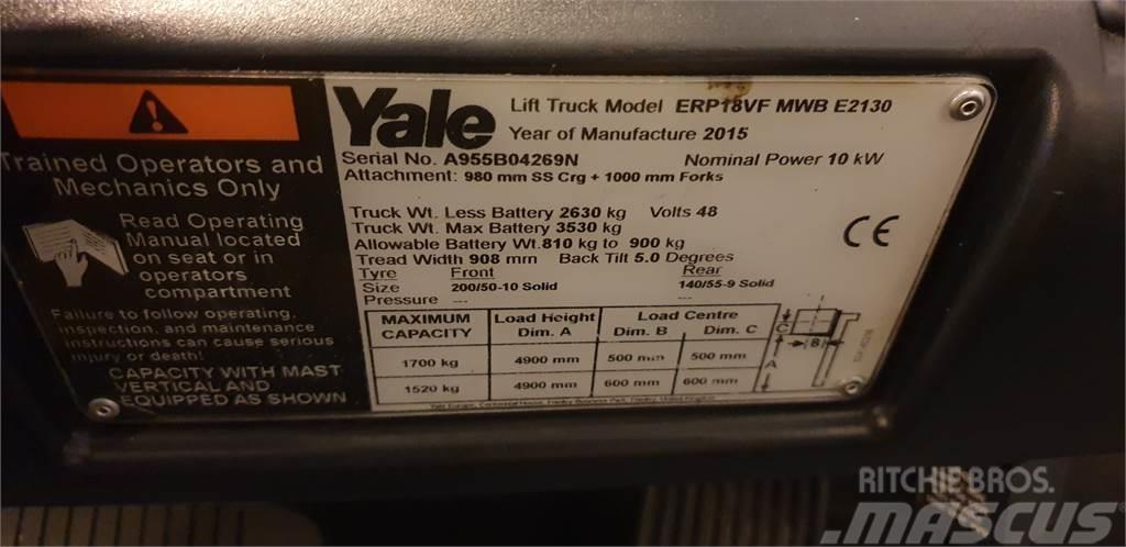 Yale ERP18VF MWB Elektriniai šakiniai krautuvai