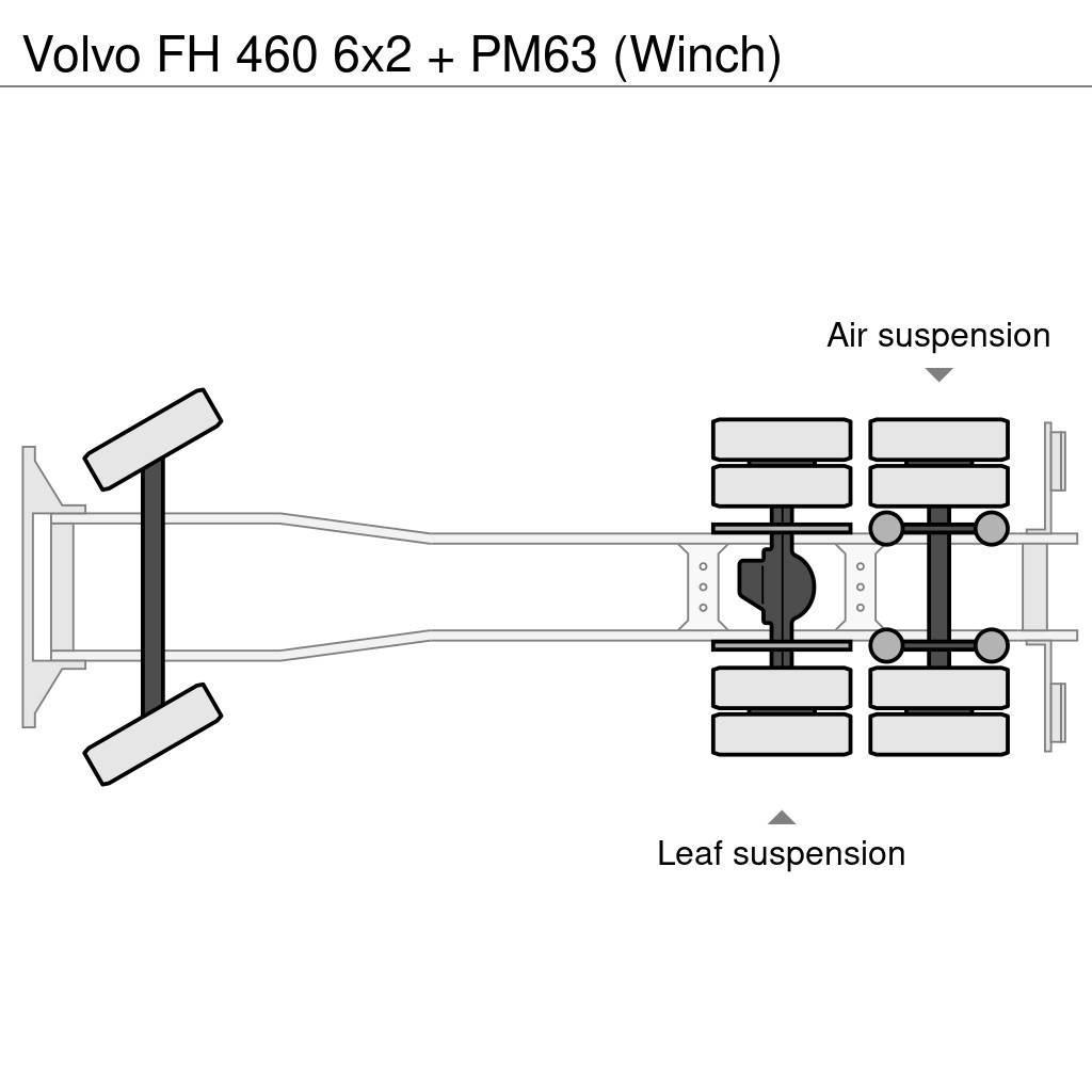 Volvo FH 460 6x2 + PM63 (Winch) Visureigiai kranai