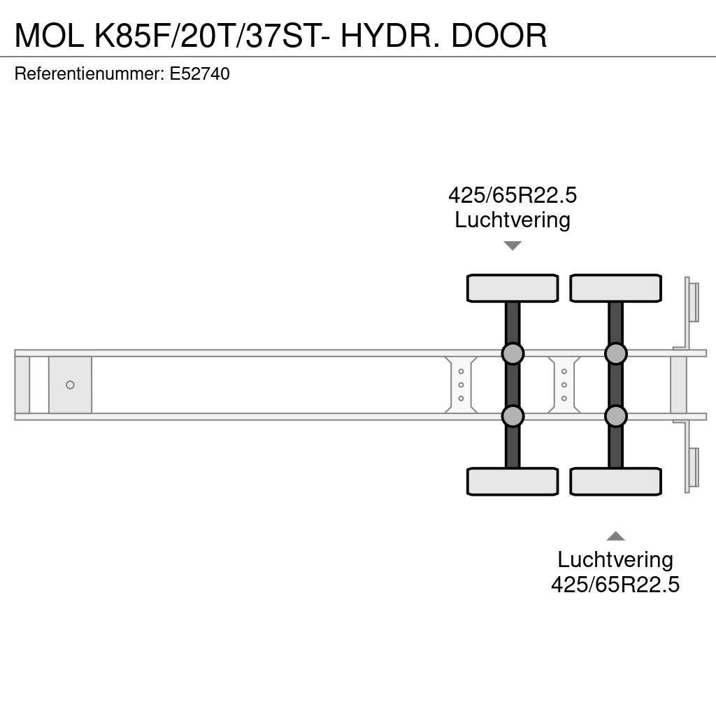 MOL K85F/20T/37ST- HYDR. DOOR Savivartės puspriekabės