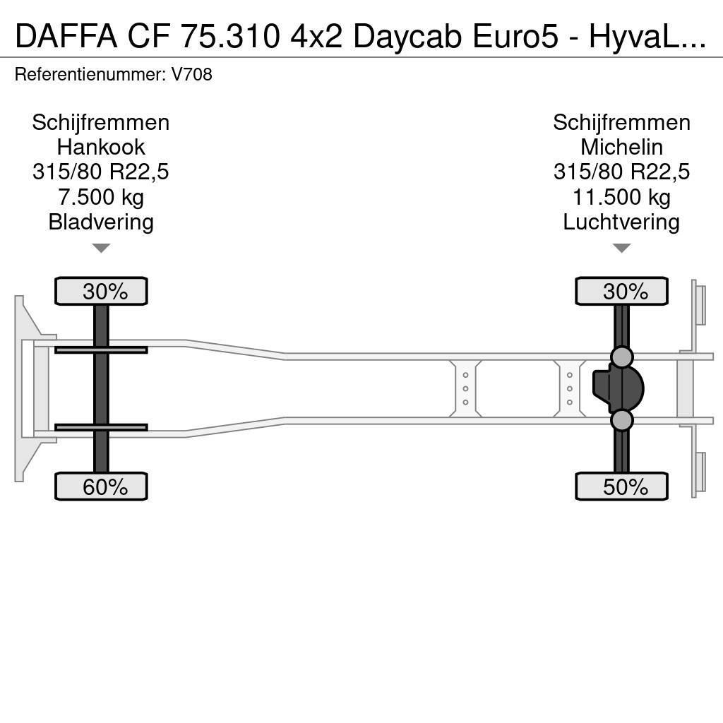 DAF FA CF 75.310 4x2 Daycab Euro5 - HyvaLift NG 2012 T Savivarčiai