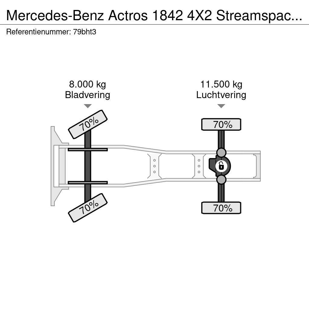 Mercedes-Benz Actros 1842 4X2 Streamspace NL Truck Side skirts 8 Naudoti vilkikai
