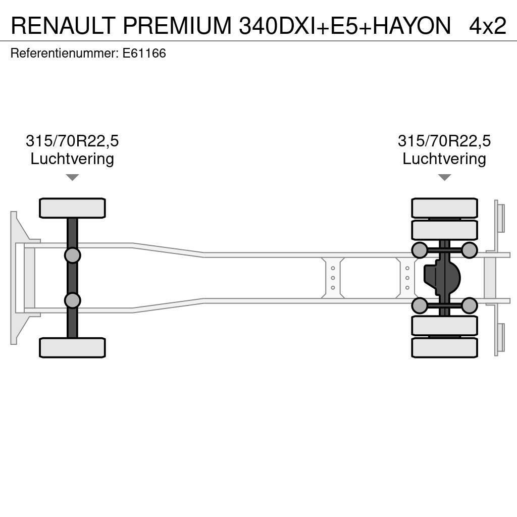 Renault PREMIUM 340DXI+E5+HAYON Sunkvežimiai su dengtu kėbulu
