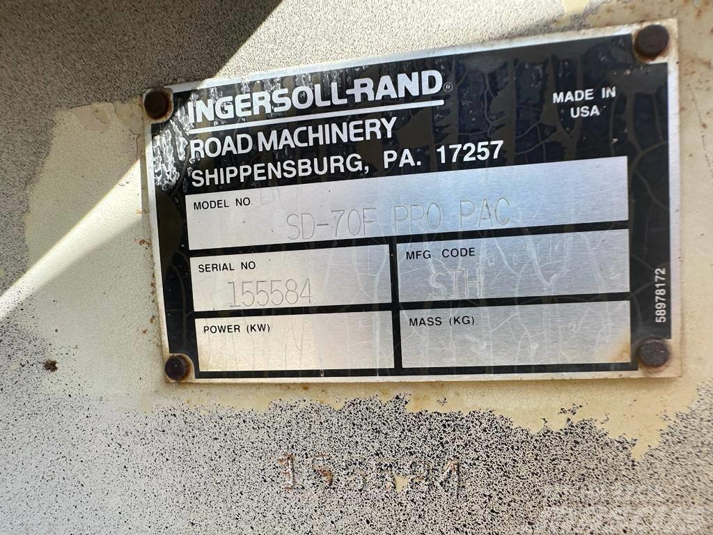 Ingersoll Rand SD70D Vieno būgno volai