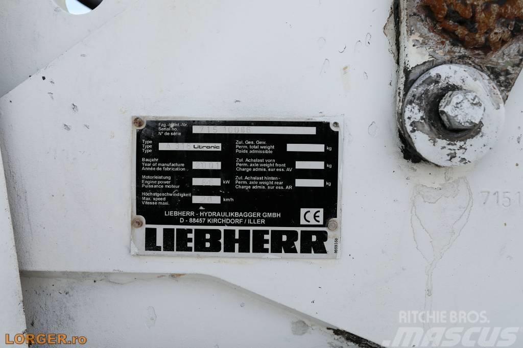 Liebherr A 316 Litronic Ratiniai ekskavatoriai