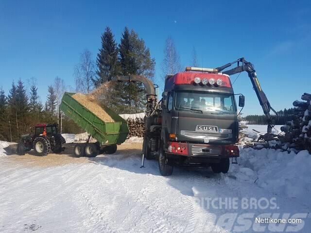 Heinola 1310 RML -Chipper:  SISU 18/630 6x4 -Truck Medienos smulkintuvai