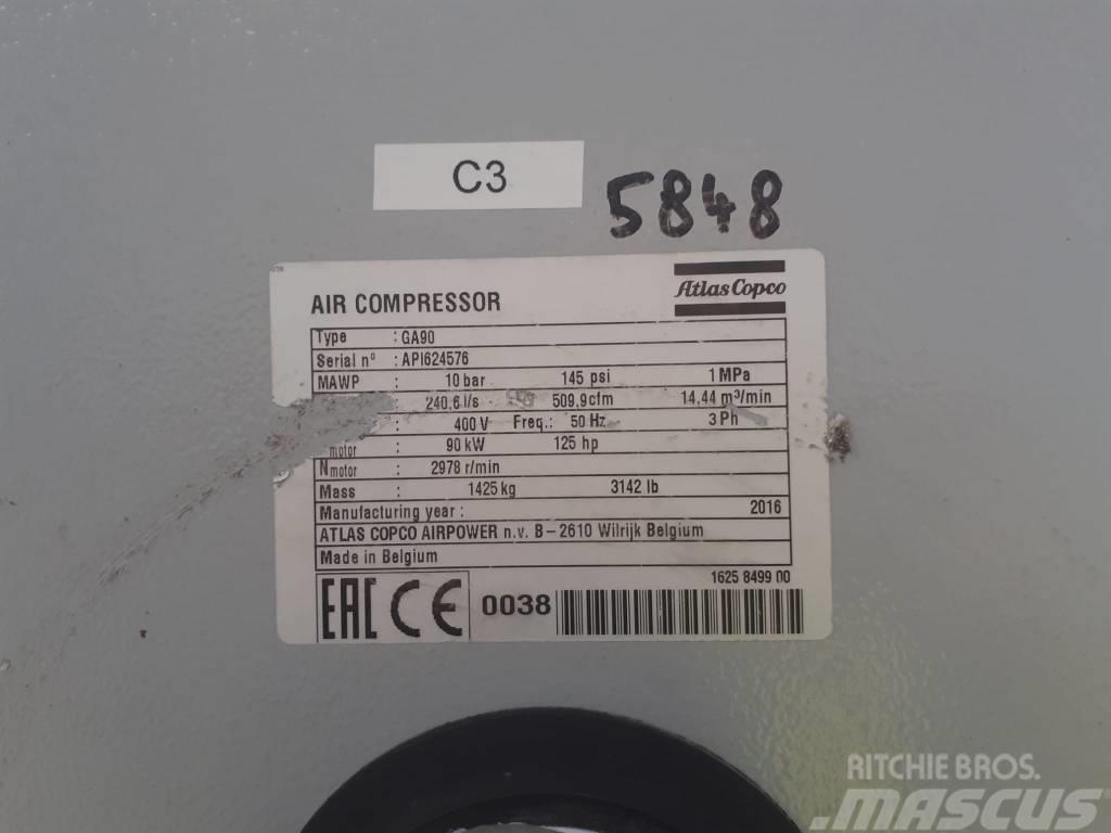 Atlas Copco Compresseur à vis (GA90) Oro pūtiklis