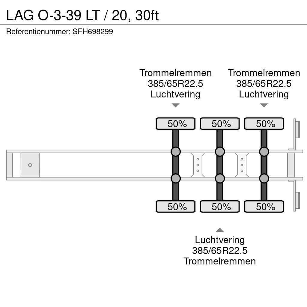 LAG O-3-39 LT / 20, 30ft Konteinerių puspriekabės