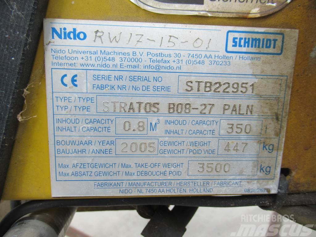 Nido - Schmidt STRATOS B08-27 PALN 0,8m3 + 350 L Zoutst Smėlio ir druskos barstytuvai