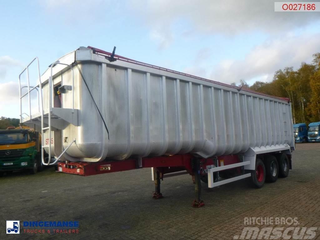 Montracon Tipper trailer alu 53.6 m3 + tarpaulin Savivartės puspriekabės