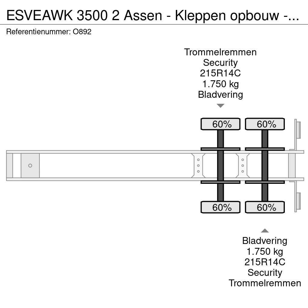 Esve AWK 3500 2 Assen - Kleppen opbouw - FietsVervoer - Dengtos puspriekabės