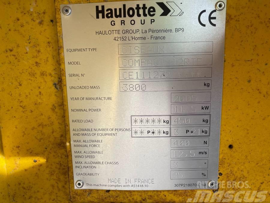 Haulotte Compact 12 RTE Žirkliniai keltuvai