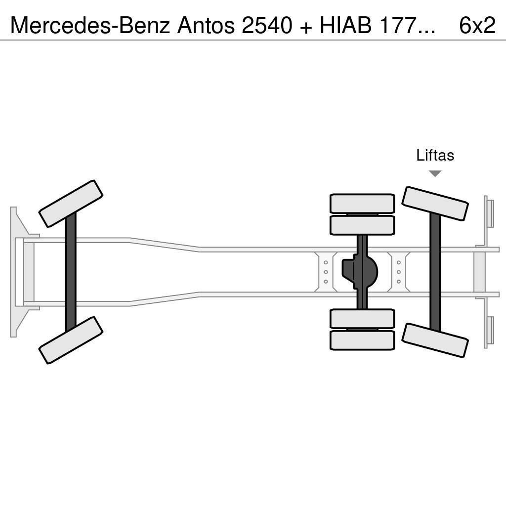 Mercedes-Benz Antos 2540 + HIAB 177K Pro/Hipro Visureigiai kranai