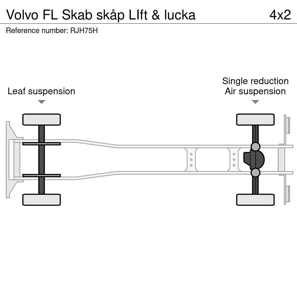 Volvo FL Skab skåp LIft & lucka Sunkvežimiai su dengtu kėbulu