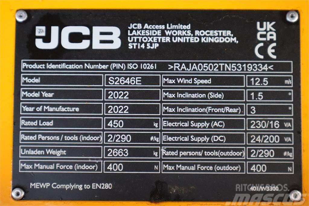 JCB S2646E Valid inspection, *Guarantee! New And Avail Žirkliniai keltuvai