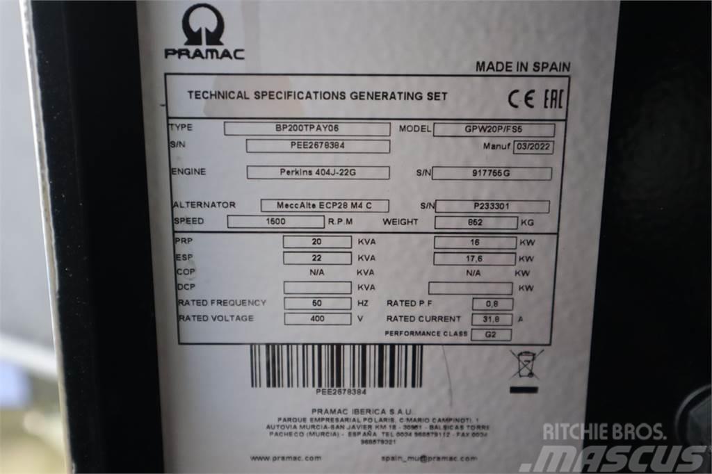 Pramac GPW20P Unused, Valid inspection, *Guarantee! Diese Dyzeliniai generatoriai