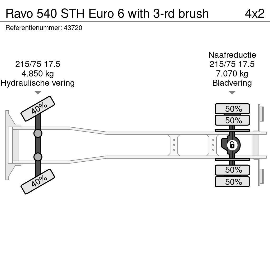 Ravo 540 STH Euro 6 with 3-rd brush Šlavimo sunkvežimiai