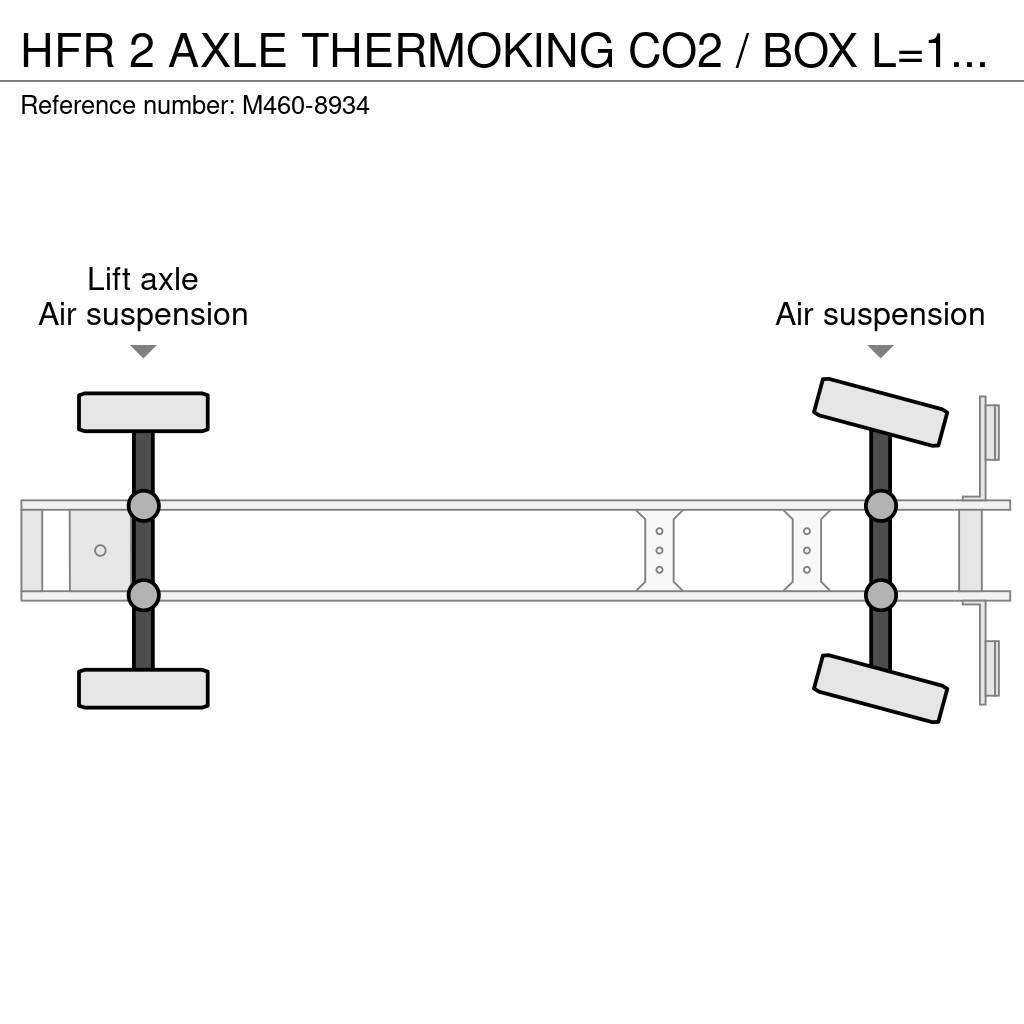 HFR 2 AXLE THERMOKING CO2 / BOX L=12699 mm Puspriekabės su izoterminiu kėbulu
