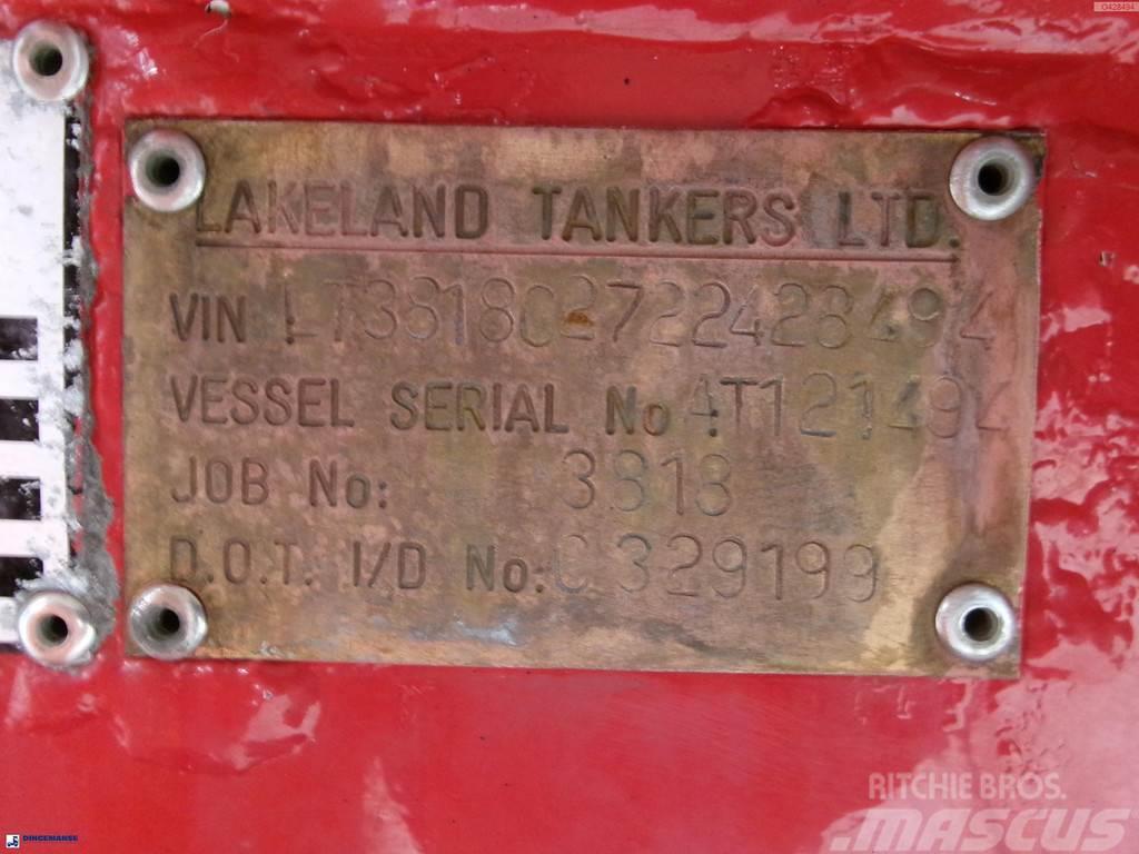 Lakeland Fuel tank alu 42.8 m3 / 6 comp + pump Cisternos puspriekabės